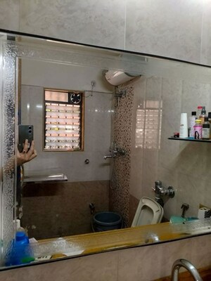 Bathroom in 3 BHK Apartment at Green Valley CHS, Wanwadi – for Sale