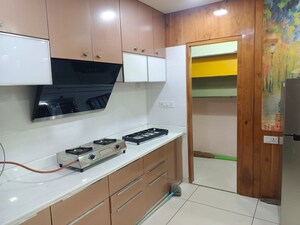 Kitchen in 3 BHK Apartment at Kudasan – for Rent