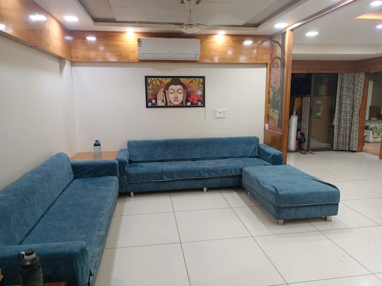 Living Room, kudasan 3 Bedroom 2250 Sq.Ft. Apartment In Kudasan Gandhinagar 10171194
