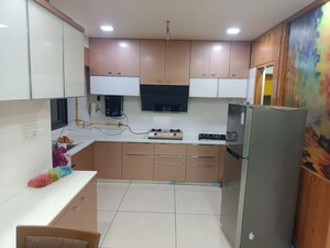 Kitchen in 3 BHK Apartment at Kudasan – for Rent