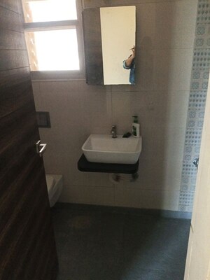 Bathroom in 2.5 BHK Apartment at Rosa Oasis, Thane West – for Rent