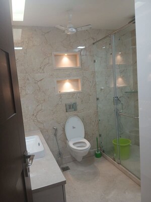 Bathroom in 2 BHK Builder Floor at Green Park – for Rent