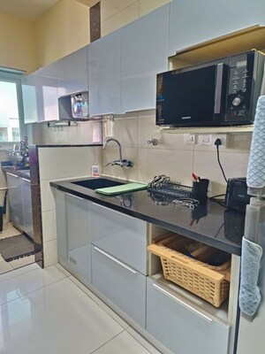 Kitchen in 3 BHK Apartment at LnT Raintree Boulevard, Hebbal – for Rent