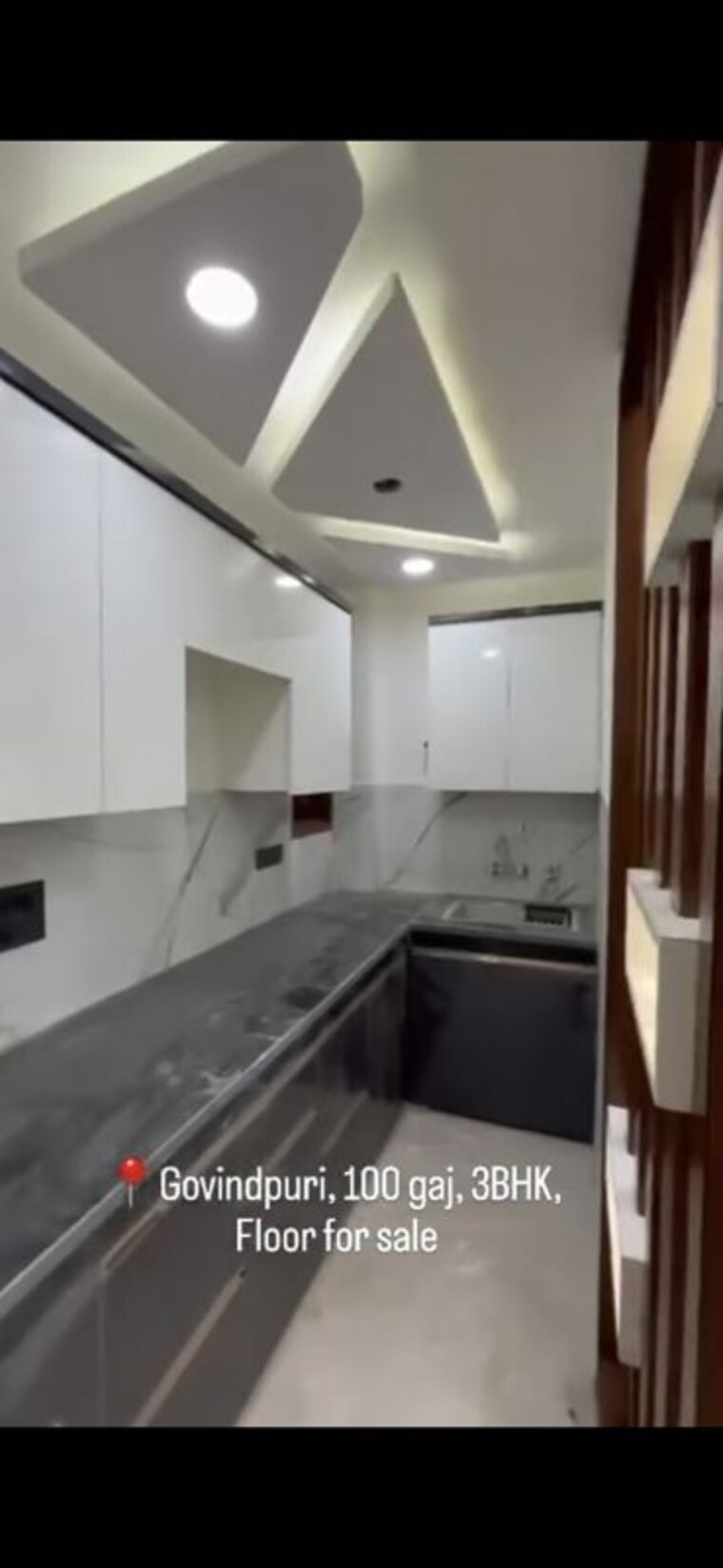 Kitchen, govindpuri 3 Bedroom 100 Sq.Yd. Builder Floor In Govindpuri Delhi 10171894