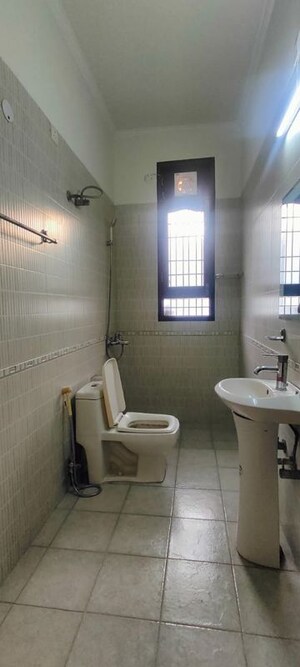 Bathroom in 3 BHK Builder Floor at Unitech South City 1, South City 1 – for Rent