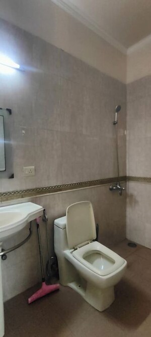 Bathroom in 3 BHK Builder Floor at Unitech South City 1, South City 1 – for Rent