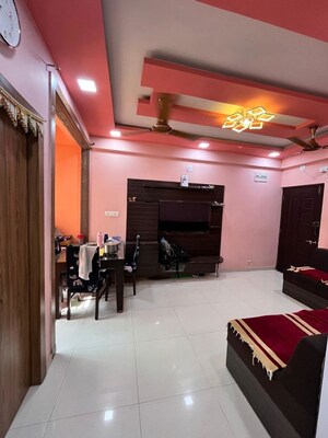 Living Room in 3 BHK Apartment at Akshar 42, New Ranip – for Sale