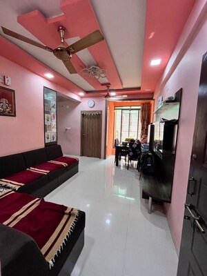 Living Room in 3 BHK Apartment at Akshar 42, New Ranip – for Sale