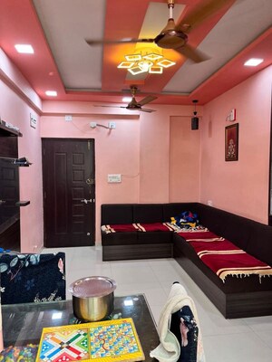 Living Room in 3 BHK Apartment at Akshar 42, New Ranip – for Sale