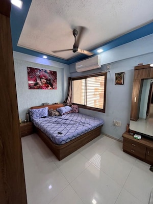 Bedroom in 3 BHK Apartment at Akshar 42, New Ranip – for Sale