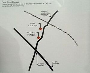 2 BHK Apartment – Map Location View at Khabra - for Sale