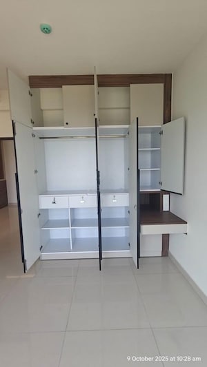 Bathroom in 3 BHK Apartment at Purva Atmosphere, Thanisandra Main Road – for Rent