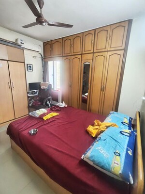 Bedroom in 2 BHK Apartment at Ganga Panchavati CHS, Vasant Vihar – for Rent