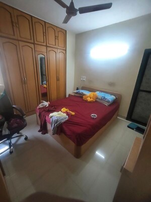 Bedroom in 2 BHK Apartment at Ganga Panchavati CHS, Vasant Vihar – for Rent