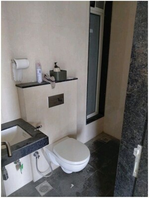 Bathroom in 2 BHK Apartment at Sheth Zuri, Laxmi Nagar – for Rent