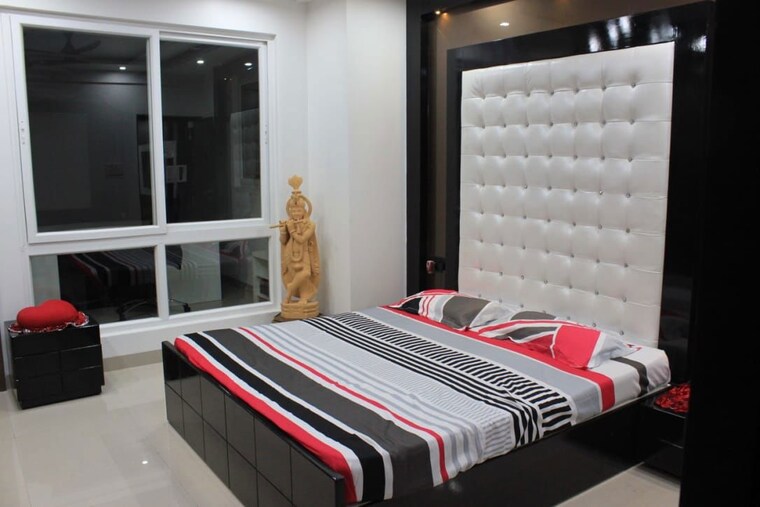 Bedroom, meenakshi-sky-lounge 3.5 Bedroom 2700 Sq.Ft. Apartment In Kothaguda Hyderabad 10172761