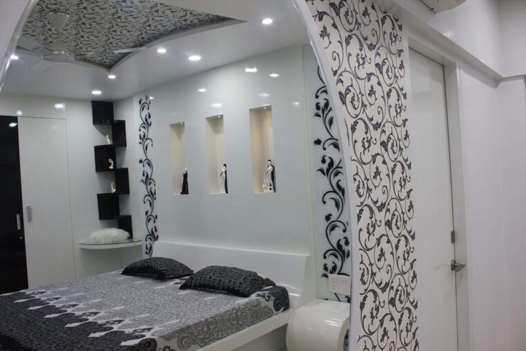 Bedroom, meenakshi-sky-lounge 3.5 Bedroom 2700 Sq.Ft. Apartment In Kothaguda Hyderabad 10172761