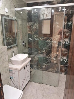 Bathroom in 3 BHK Builder Floor at Gagan Vihar – for Rent