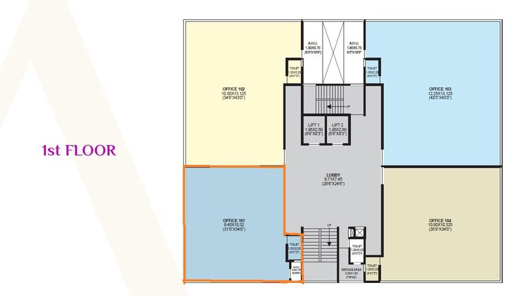 Floor Plan, ls-laxmi-avenue Commercial Office Space 1539 Sq.Ft. In Wakad Pune 10164847