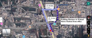  Office Space – Map Location View at LS Laxmi Avenue, Wakad - for Rent