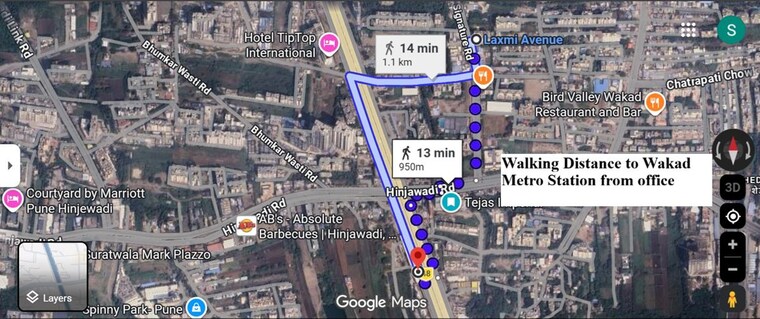 Map Location, ls-laxmi-avenue Commercial Office Space 1539 Sq.Ft. In Wakad Pune 10164847