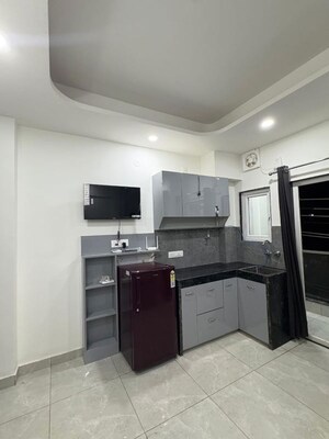 Kitchen in 1 RK Builder Floor at Kohli One Malibu Town, Sector 47 – for Rent