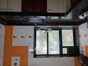 Kitchen in 1 RK Apartment at Chaitanya Raj Bhavan, Andheri East – for Rent