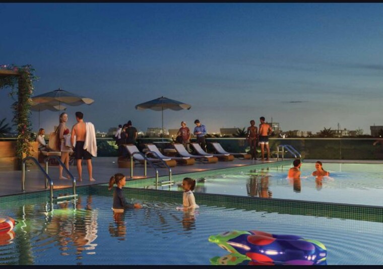 Swimming Pool, financial district 3 Bedroom 3308 Sq.Ft. Apartment In Financial District Hyderabad 10174162