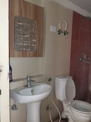 Bathroom in 3 BHK Apartment at Mahagun Mywoods III, Sector 16c Greater Noida – for Rent