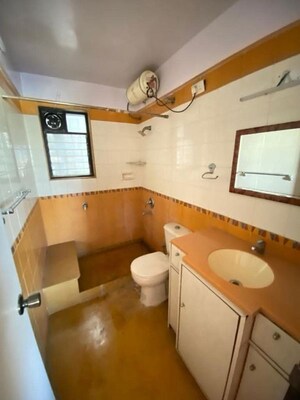 Bathroom in 3 BHK Apartment at Konark Pooram, Kondhwa – for Rent