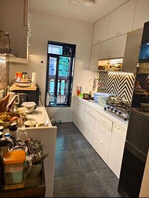Kitchen in 1 BHK Apartment at Khar West – for Rent