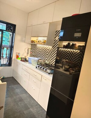 Kitchen in 1 BHK Apartment at Khar West – for Rent