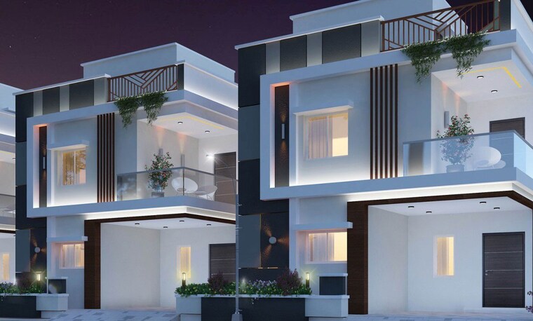Kitchen, praneeth-pranav-knightwoods 3 Bedroom 1800 Sq.Ft. Villa In Beeramguda Hyderabad 10173963