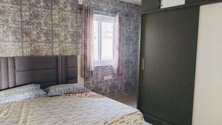 Bedroom, praneeth-pranav-knightwoods 3 Bedroom 1800 Sq.Ft. Villa In Beeramguda Hyderabad 10173963