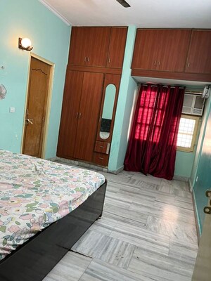 Bedroom in 3 BHK Apartment at Shipra Sun Tower, Shipra Suncity – for Rent