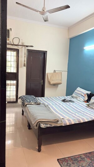 Bedroom in 3 BHK Apartment at Shipra Sun Tower, Shipra Suncity – for Rent
