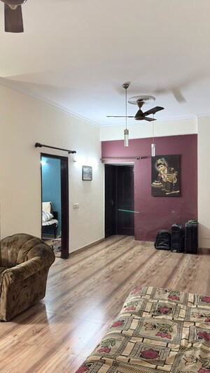 Bedroom in 3 BHK Apartment at Shipra Sun Tower, Shipra Suncity – for Rent