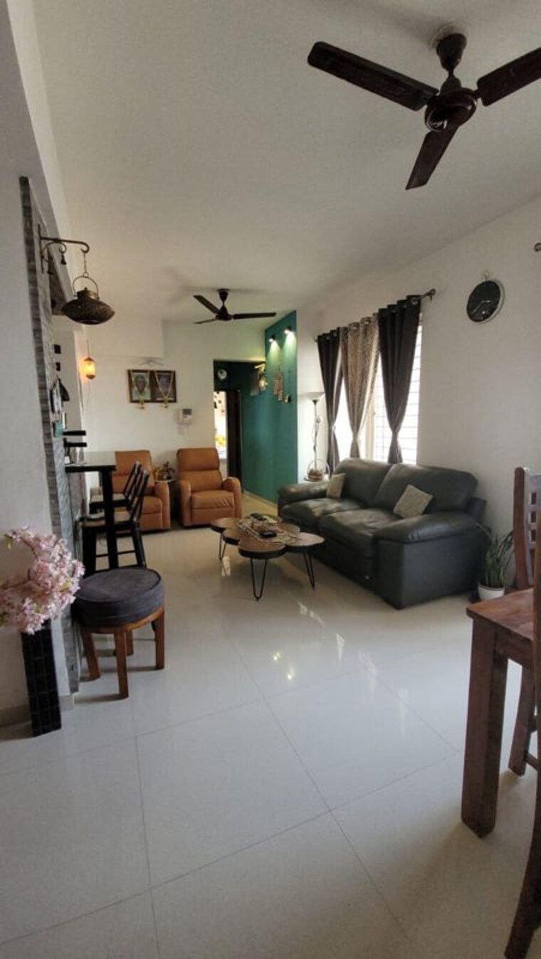 Living Room, goel-ganga-hill-shire-phase-1 3 Bedroom 960 Sq.Ft. Apartment In Wagholi Pune 10174908