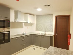Kitchen in 3 BHK Apartment at Dheeraj Gaurav Heights, Jogeshwari West – for Rent