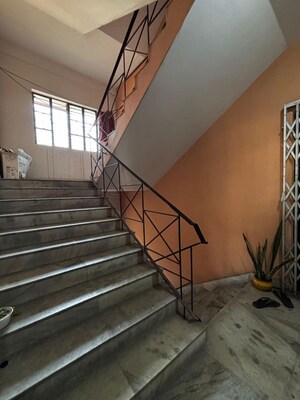 Staircase in 3 BHK Apartment at Kundan Plaza, Chinar Park – for Rent