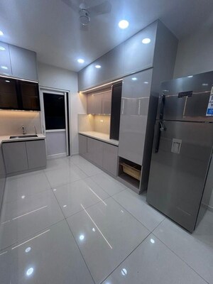 Kitchen in 3 BHK Apartment at Rajapushpa Provincia, Narsingi – for Rent