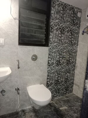 Bathroom in 1 BHK Apartment at CH Om Aarti, Borivali West – for Rent