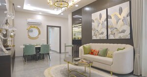 Living Room in 3 BHK Apartment at Greenwood Enclave, Wave City – for Sale