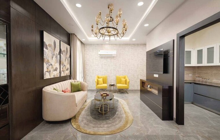 Living Room, greenwood-enclave 3 Bedroom 1453 Sq.Ft. Apartment In Wave City Ghaziabad 10175202