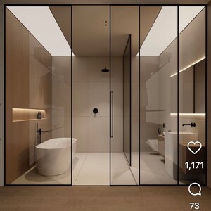 Bathroom in 4 BHK Builder Floor at Vasant Vihar – for Sale