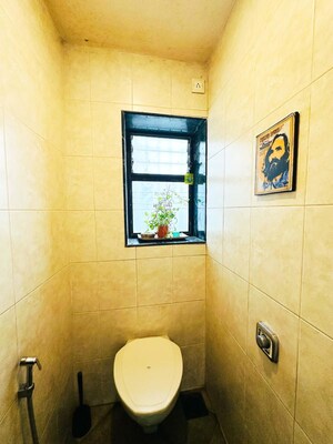 Bathroom in 1 BHK Apartment at Kamal Kunj Matunga, Shivaji Park – for Rent