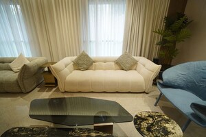 Living Room in 3 BHK Apartment at Oberoi Sky City, Borivali East – for Rent