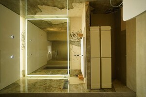 Bathroom in 3 BHK Apartment at Oberoi Sky City, Borivali East – for Rent