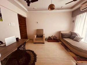 Living Room in 1 BHK Apartment at Je And Vee Om Trimurti, Malad East – for Rent