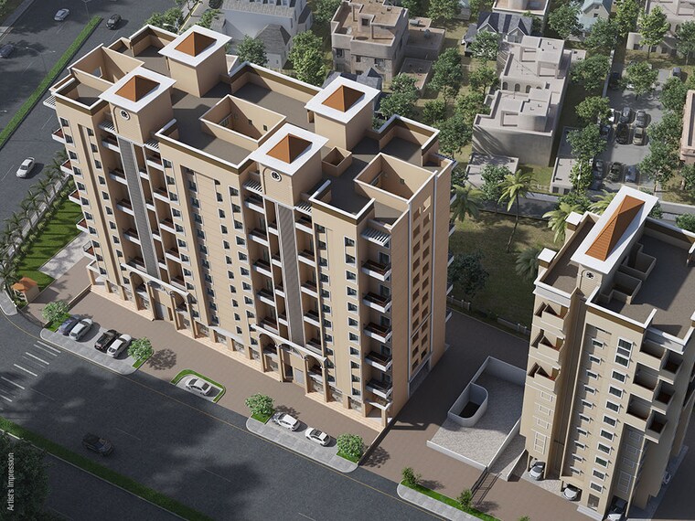 Exterior View, nyati-enchante 2.5 Bedroom 1350 Sq.Ft. Apartment In Wadgaon Sheri Pune 10175513